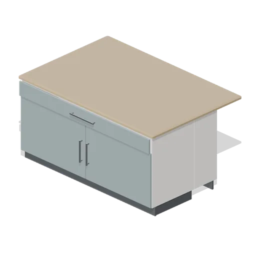 Kitchen island with breakfast bar 1800 (Fitted Kitchen and Bathroom Builder)