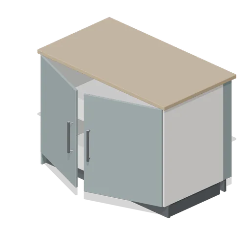 Kitchen peninsula return 1200 (Fitted Kitchen and Bathroom Builder)