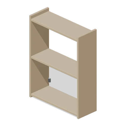 Kitchen open shelving stack (Fitted Kitchen and Bathroom Builder)