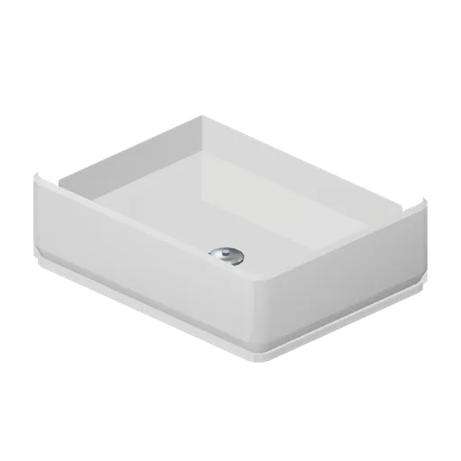 Rectangular countertop basin 500 (Fitted Kitchen and Bathroom Builder)