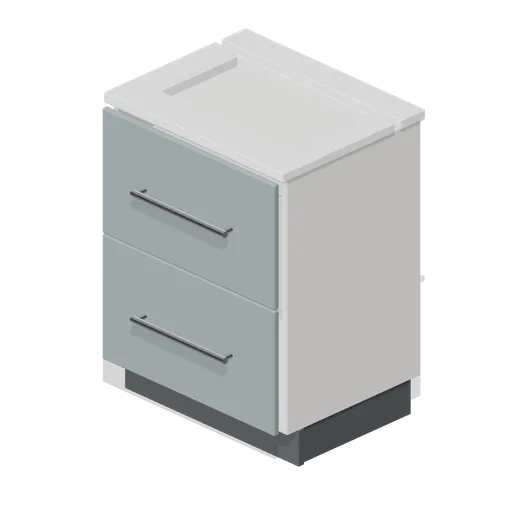 Bathroom vanity unit 600 (Fitted Kitchen and Bathroom Builder)