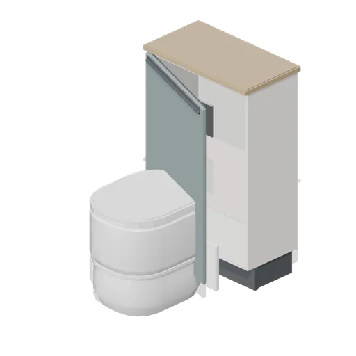 Bathroom WC unit 550 (Fitted Kitchen and Bathroom Builder)