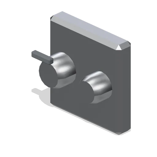 Wall mounted shower valve (Fitted Kitchen and Bathroom Builder)