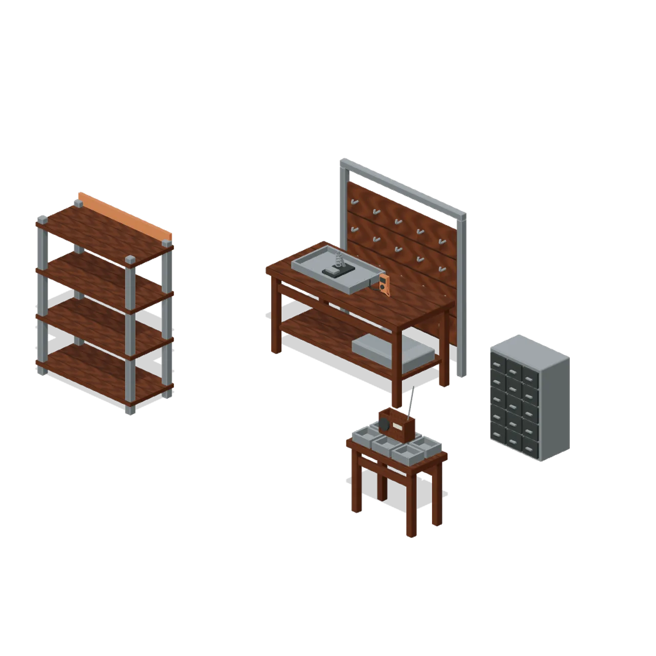 Salvage and Repair Workshop assembled scene