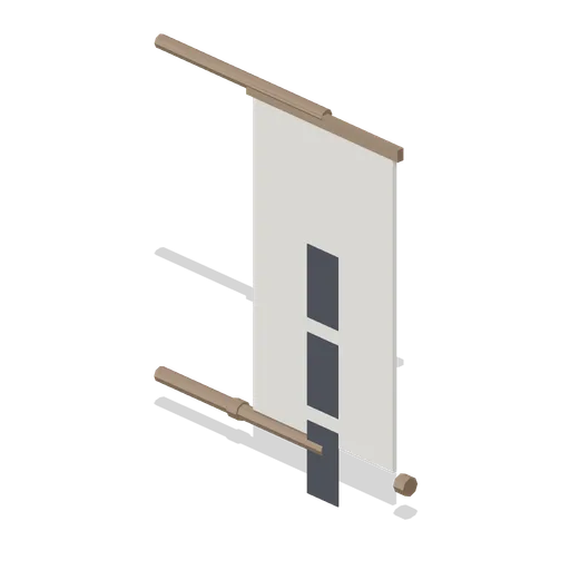 Hanging Scroll (Martial Arts Dojo and Fight Stages)