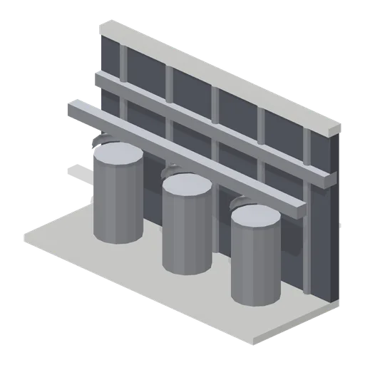 Factory Floor Set (Martial Arts Dojo and Fight Stages)