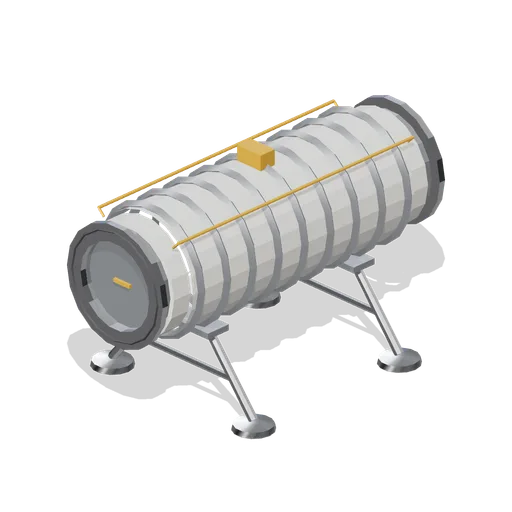 Pressurised connecting tunnel, straight bay (Lunar Surface Colony and Rovers)