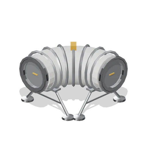 Pressurised connecting tunnel, quarter turn (Lunar Surface Colony and Rovers)