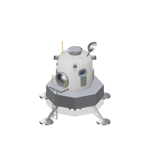 Crew lander with ascent cabin (Lunar Surface Colony and Rovers)