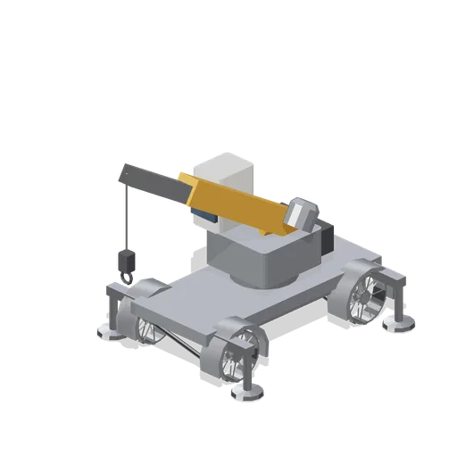 Four-wheel crane rover (Lunar Surface Colony and Rovers)