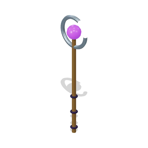 Crescent focus staff (Moonsteel Convergence: MOBA collection)