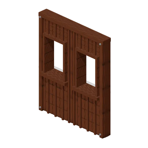 Cottage Double Window Wall (Rural Scavenging Settlements)