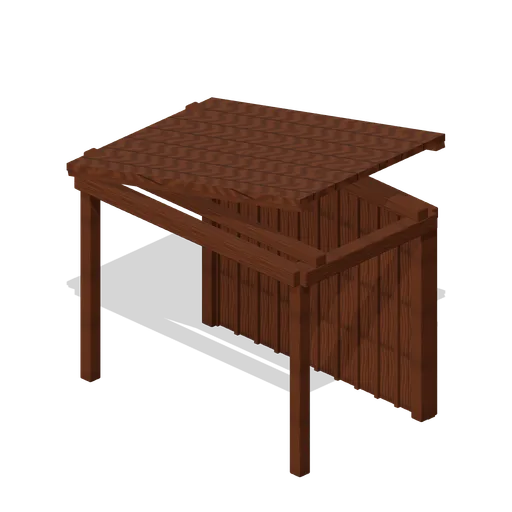 Bus Stop Timber Shelter (Rural Scavenging Settlements)