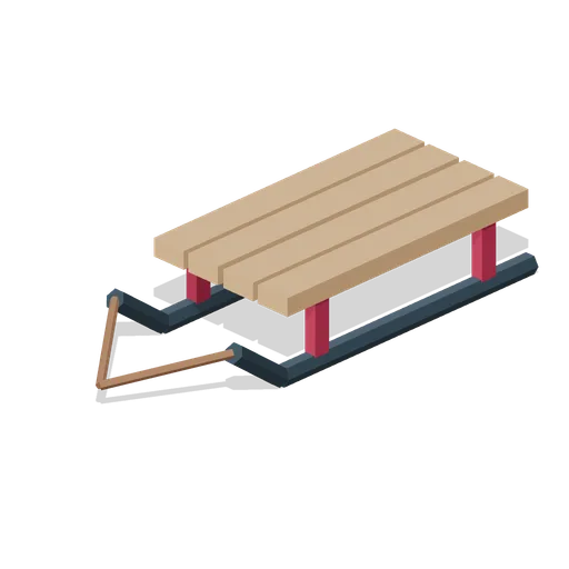 Wooden Sled (Winter Hearth Village)
