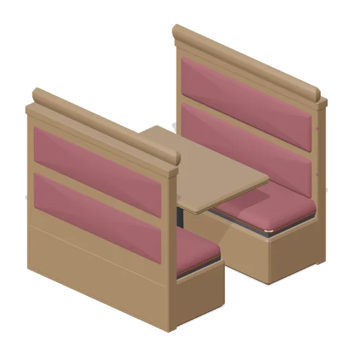 Pub booth, four cover (Bar, Pub and Brewery Taproom)