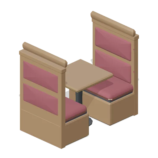 Pub booth, two cover (Bar, Pub and Brewery Taproom)