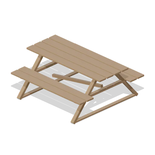 Beer garden picnic table (Bar, Pub and Brewery Taproom)
