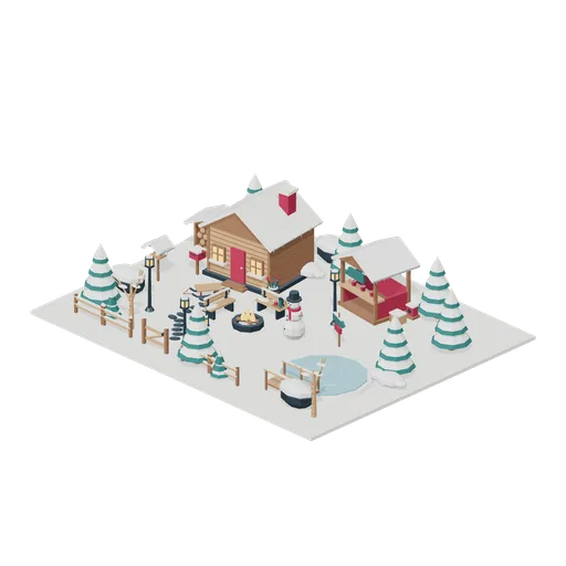 Winter Hearth Village Scene (Winter Hearth Village)