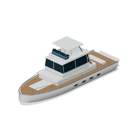 Flybridge motor yacht (Vehicle Collection HD: Cars, Planes and Boats)
