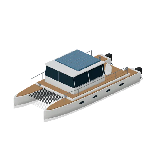 Cruising power catamaran (Transport Collection HD)
