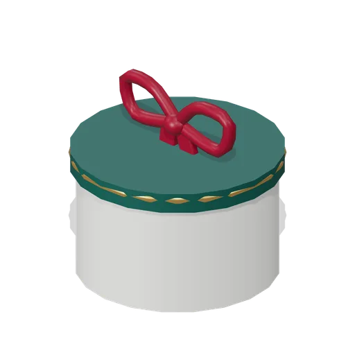 Round Christmas hatbox (Christmas Storybook)