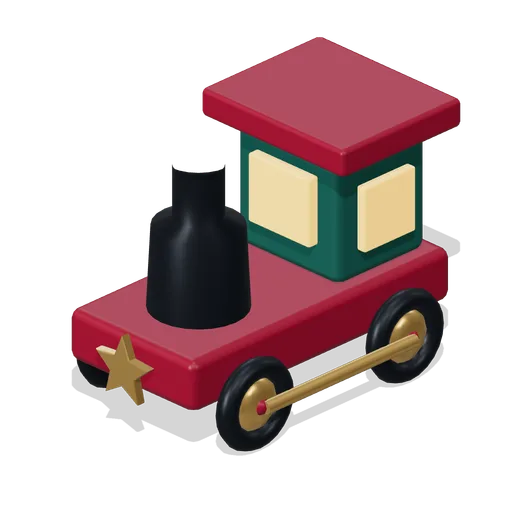 Clockwork toy locomotive (Christmas Storybook)
