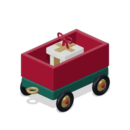 Toy present wagon (Christmas Storybook)
