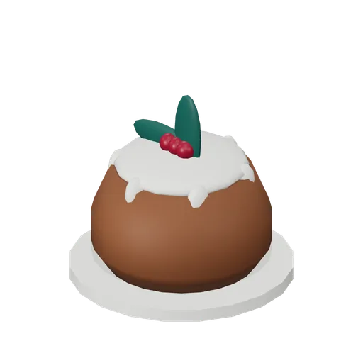 Holly Christmas pudding (Christmas Storybook)