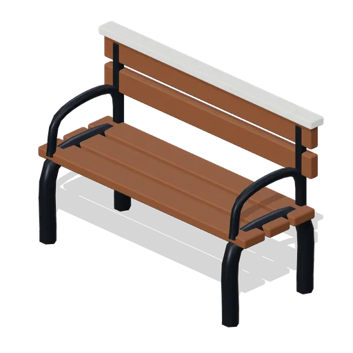 Snowy park bench (Christmas Storybook)