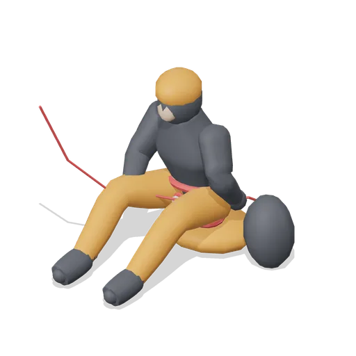 Seated belayer (Mountaineering and Summit Expedition)
