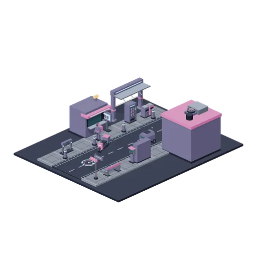 Neon Dispatch starter scene
