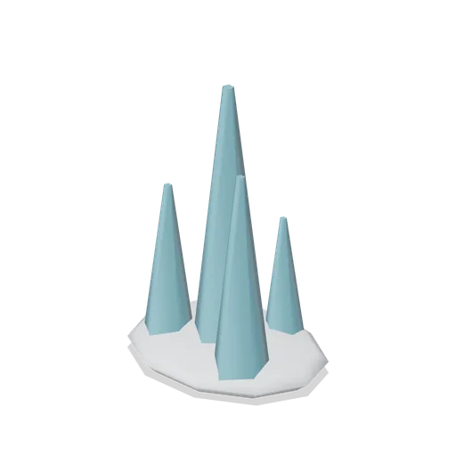 Ice Crystal Cluster (Alpine Snow Village)
