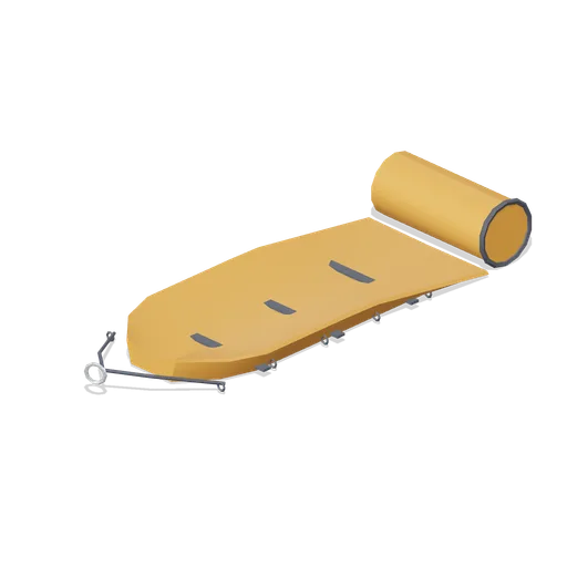 Roll-up rescue stretcher (Backcountry Snowboarding and Avalanche Safety)