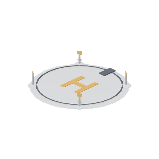 Helicopter pad marker (Backcountry Snowboarding and Avalanche Safety)