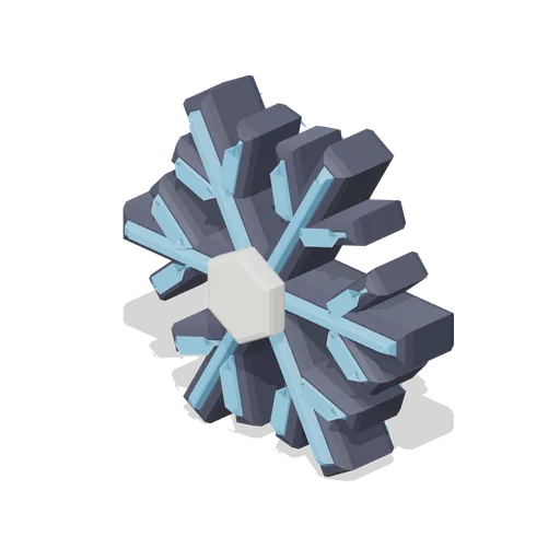 Snowflake icon (3D Game UI Icons)