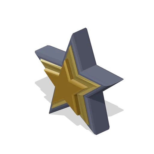 Star icon, legendary tier (Game UI icon library)