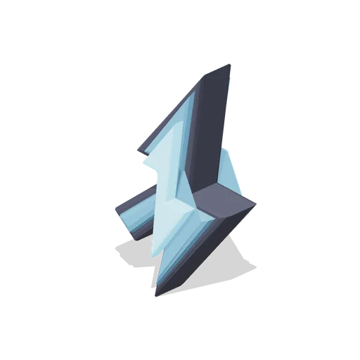 Forked lightning glyph (Game UI icon library)