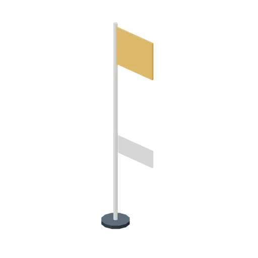 Corner flag with flexible pole (Football Soccer Club Grounds)