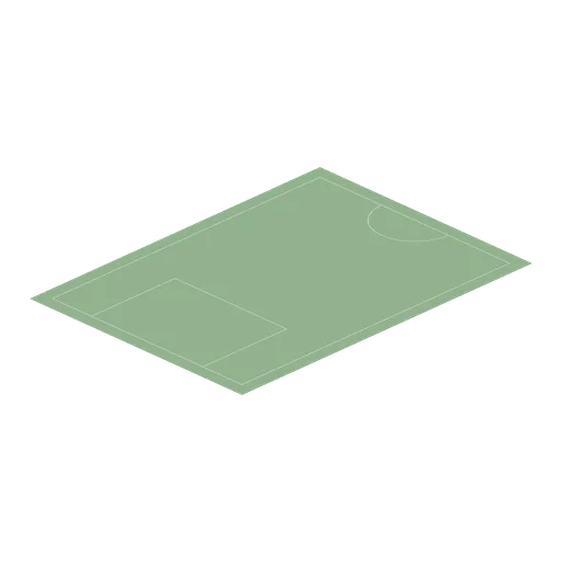Marked half training pitch (Football Soccer Stadium and Club Grounds)