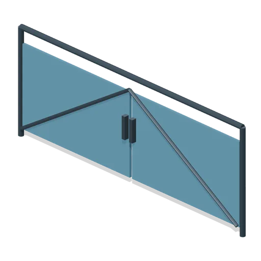 Double maintenance gate (Football Soccer Club Grounds)