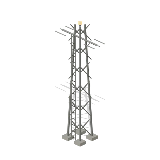 Signal House: Braced relay antenna mast