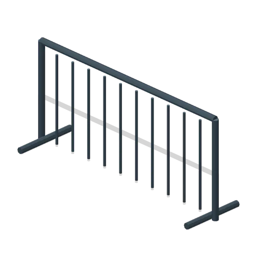 Freestanding crowd barrier (Football Soccer Stadium and Club Grounds)