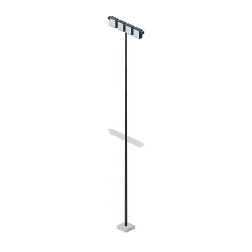 Four lamp floodlight mast (Football Soccer Club Grounds)