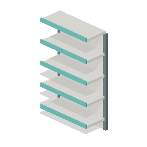 Single Sided Gondola (Supermarket Operations)