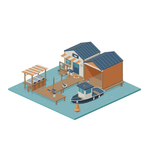 Working Fishing Harbor (Harbor & Tackle)