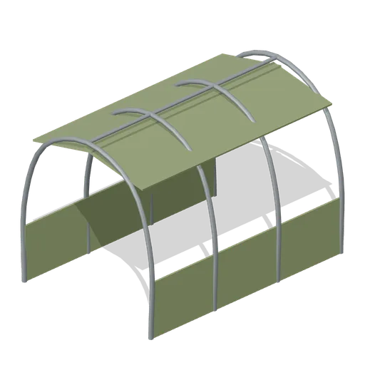 Hoop Growing Tunnel (Survival Greenhouse and Irrigation)