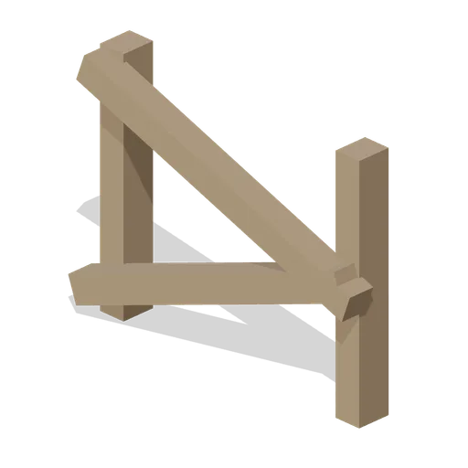 Timber Cross Brace (Zombie Quarantine Streets)