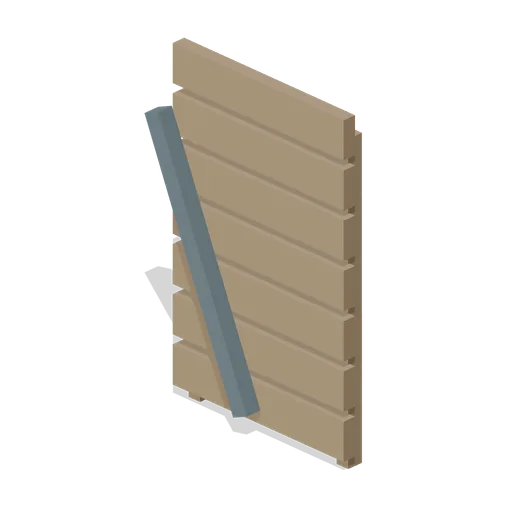 Boarded Door Panel (Zombie Quarantine Streets)