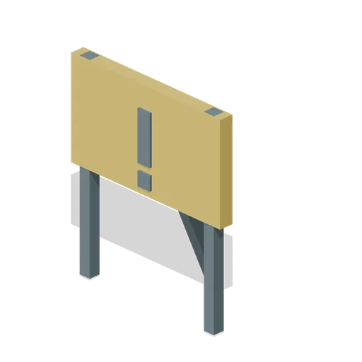Warning Sign Tripod (Zombie Quarantine Streets)