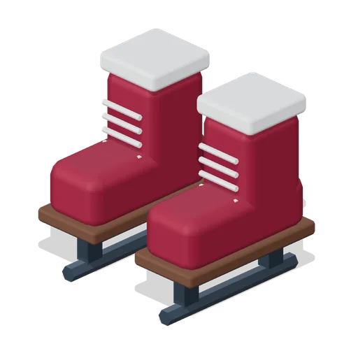Laced Ice Skates (Alpine Snow Village)
